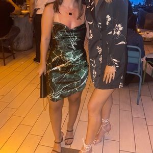 Retrofete Mini Silk Dress